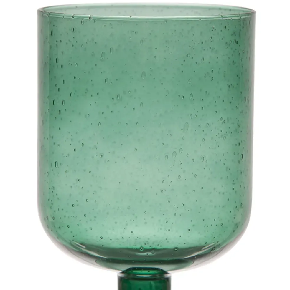 Verre a pied en verre emeraude 40cl - Pernille