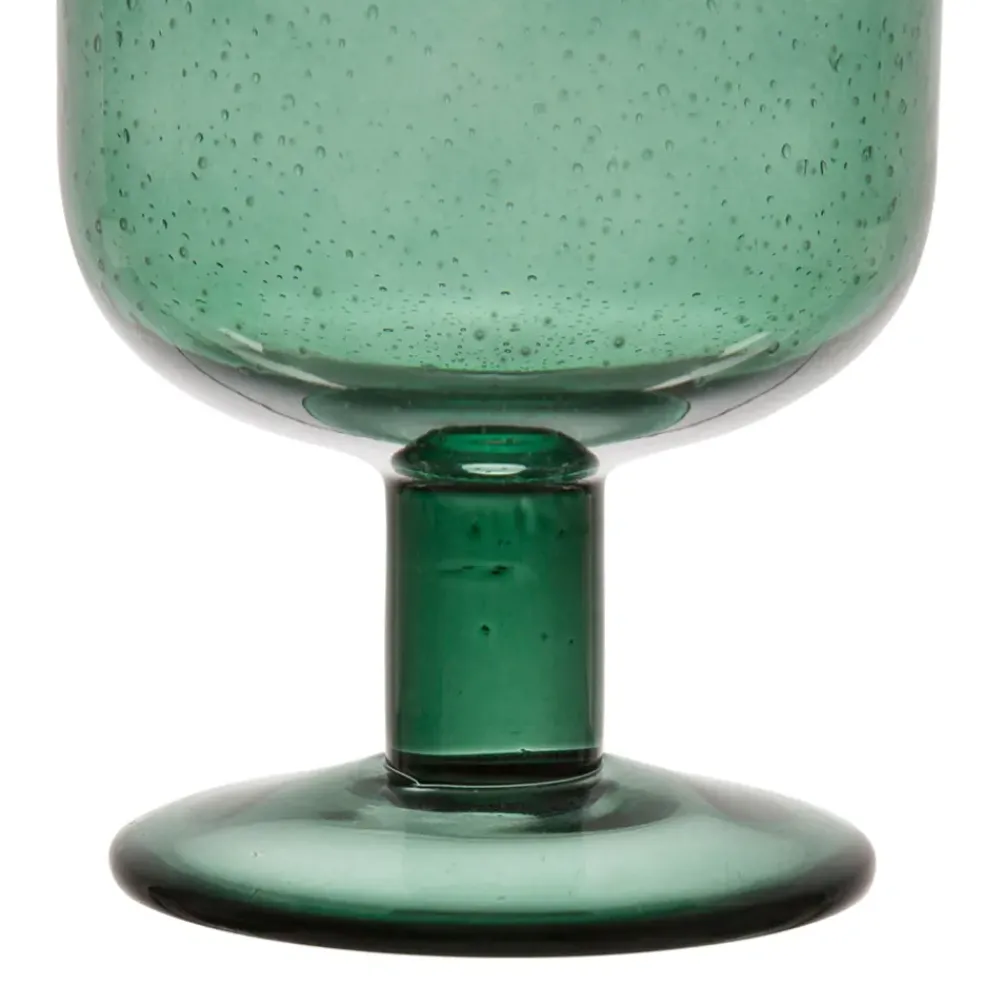 Verre a pied en verre emeraude 40cl - Pernille