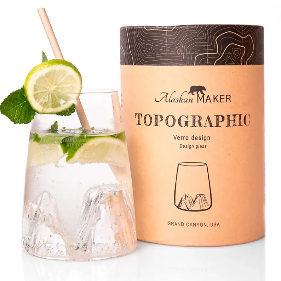 Verre design Grand Canyon - Topographic