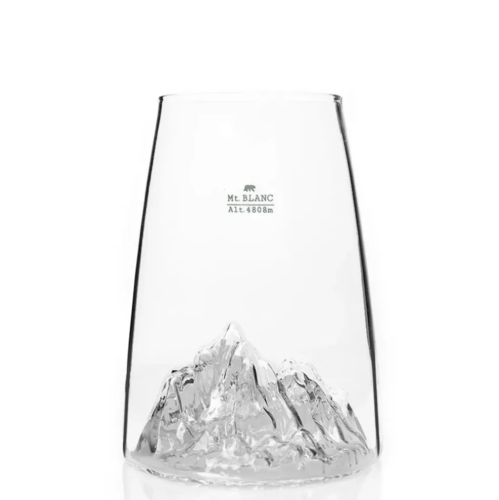 Verre design Mont Blanc - Topographic