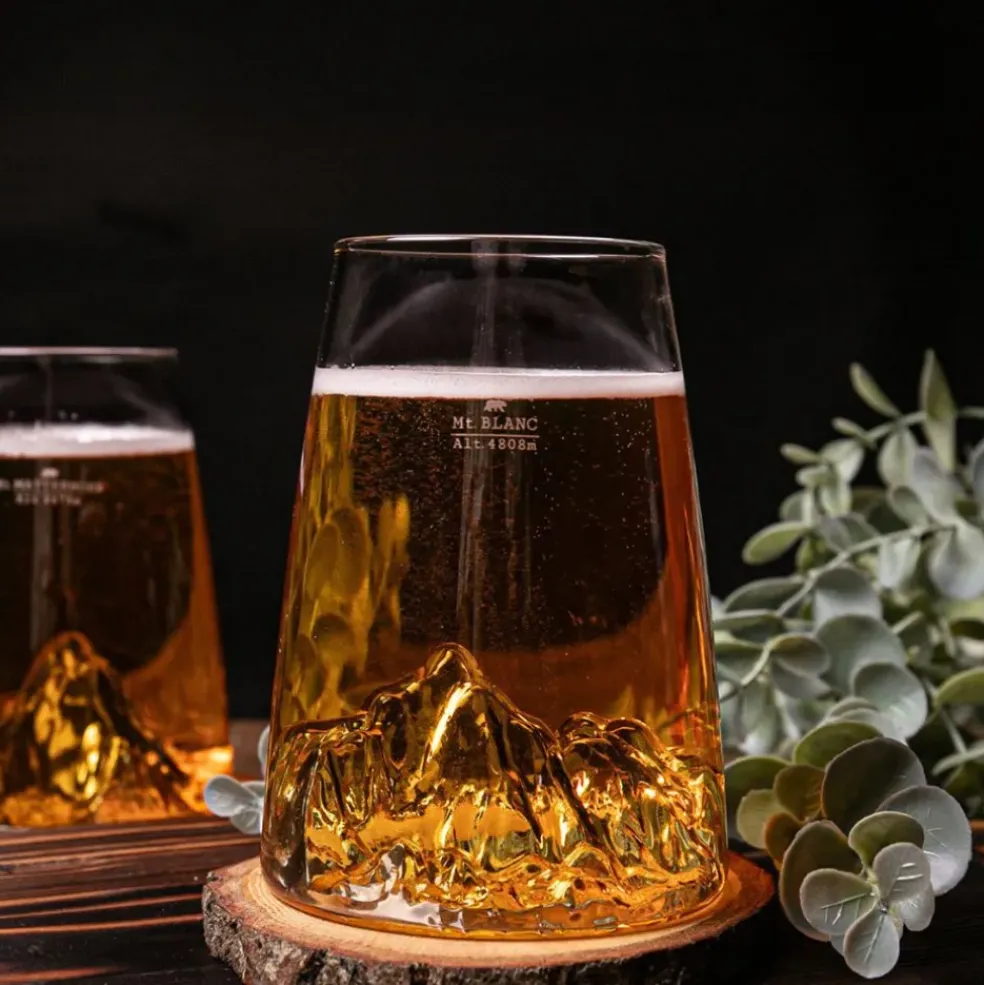 Verre design Mont Blanc - Topographic
