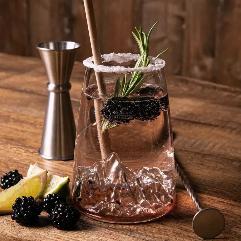 Verre design Mont Blanc - Topographic