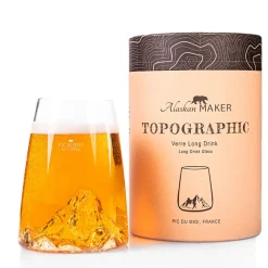 Verre design Pic Du Midi - Topographic