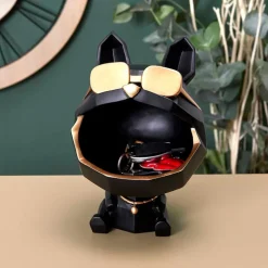 Vide poche chien a lunettes noir