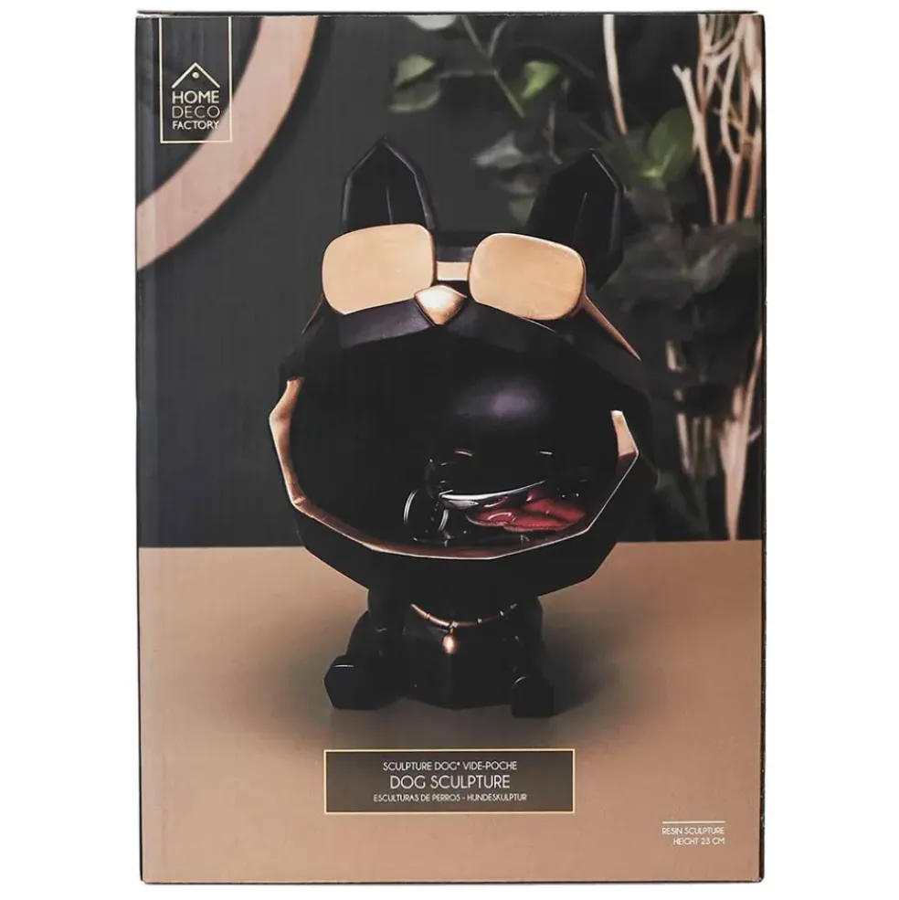 Vide poche chien a lunettes noir