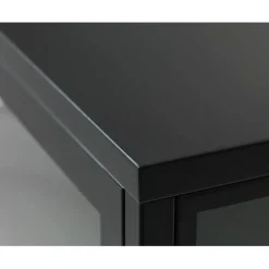 Vitrine en métal 4 étagères h190cm - carmel